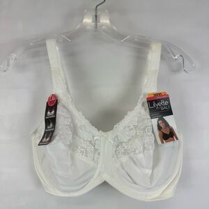 Lilyette by Bali 0428 Minimizer Underwire Bra White 36DD New With Tags